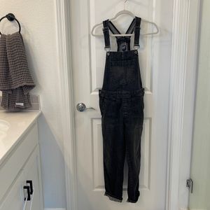 Gap black overalls , size Small